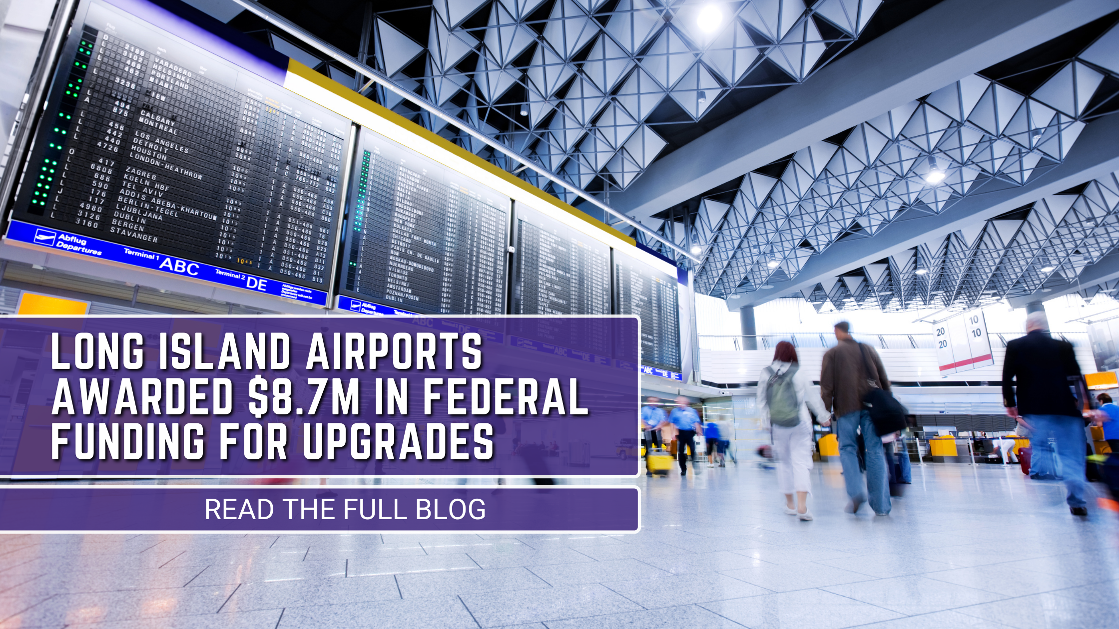 Long Island Airports Awarded $8.7M in Federal Funding for Upgrades